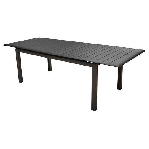 Table Louisiane 187/247 cm, châssis graphite/plateau graphite thumbnail image 1