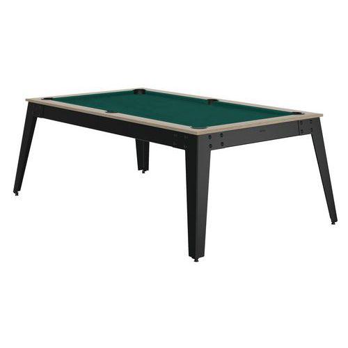 Billard Steel cadre oslo - tapis vert - pieds gris thumbnail image 1