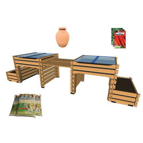 Pack complet : potager 3 m² + terreau et graines thumbnail image 1