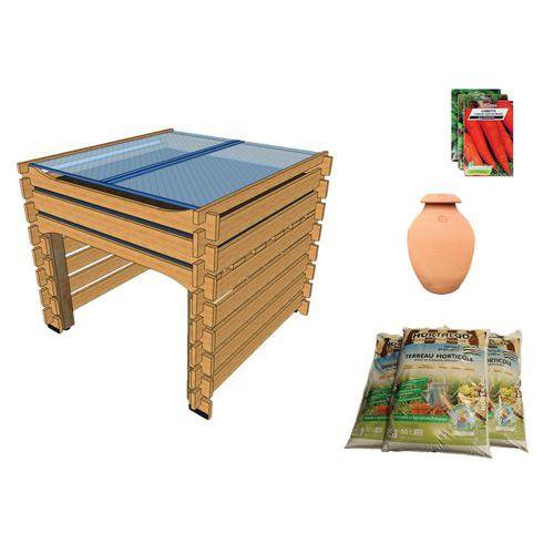 Pack complet : potager haut PMR Carre Serre thumbnail image 1