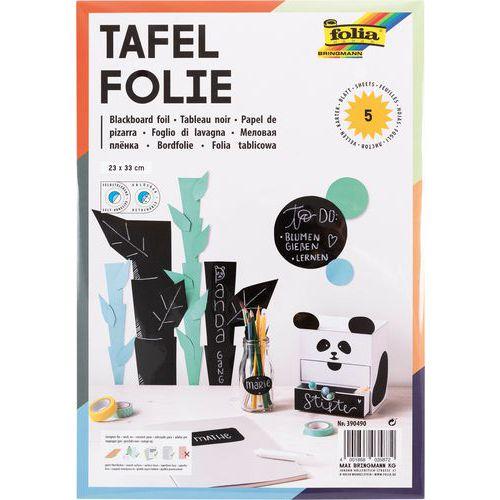 Pochette 5 feuilles ardoises adhésives format 23 x 33 cm thumbnail image 1
