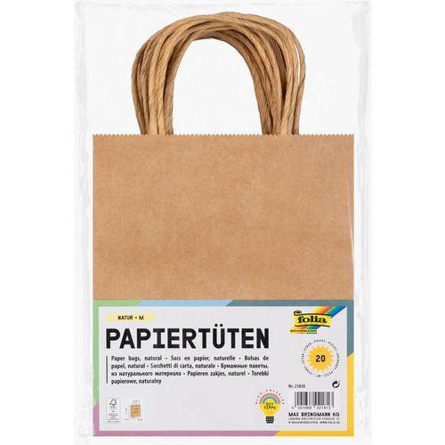 Sac papier kraft 125g 18 x 21 x 8 cm à décorer (Lot de 20) thumbnail image 1