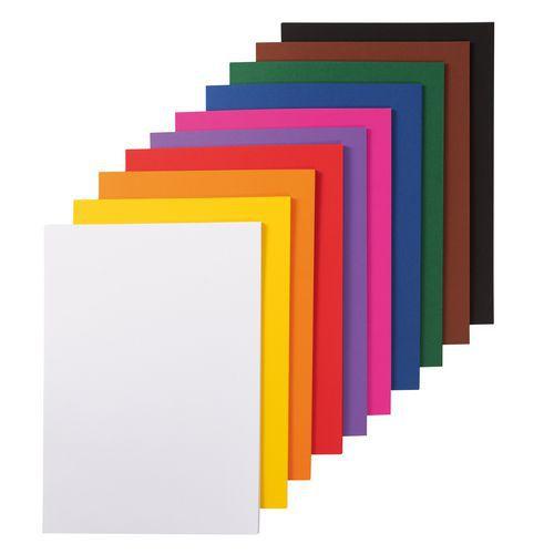 Paquet 100 feuilles dessin 21x29.7 cm  180g couleurs assorties Folia thumbnail image 1