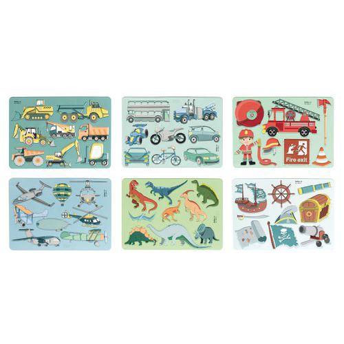 Pochoirs plastique à thème - Folia - Lot de 6 avec 6 modèles de dessin thumbnail image 1