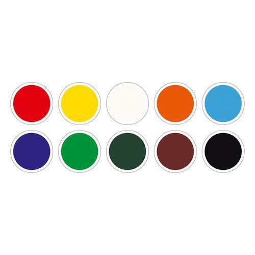 Illustration de : Pochette 10 feuilles assorties lissé gommé vitrail 18,5x30 cm - Folia