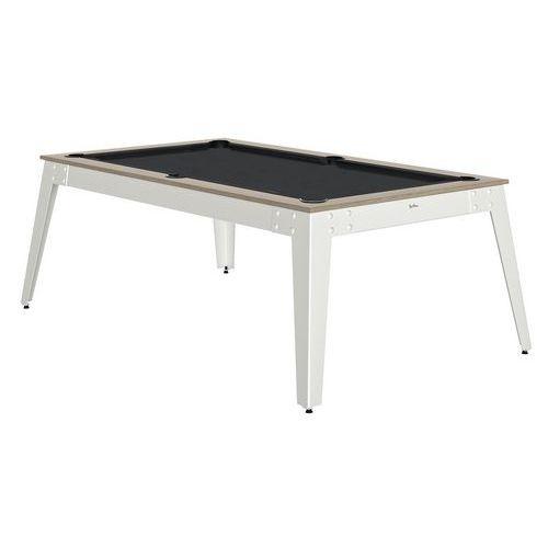 Billard Steel cadre oslo - tapis slate - pieds blancs thumbnail image 1