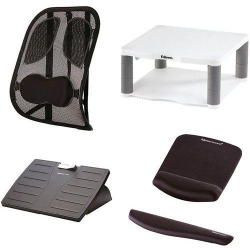 Illustration de : Pack ergonomique télétravail Confort Plus + repose-poignets offert ! - Fellowes