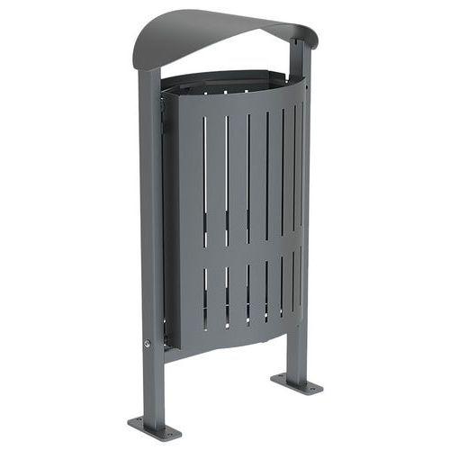 Poubelle Silaos 50 L acier - platines - gris Procity thumbnail image 1