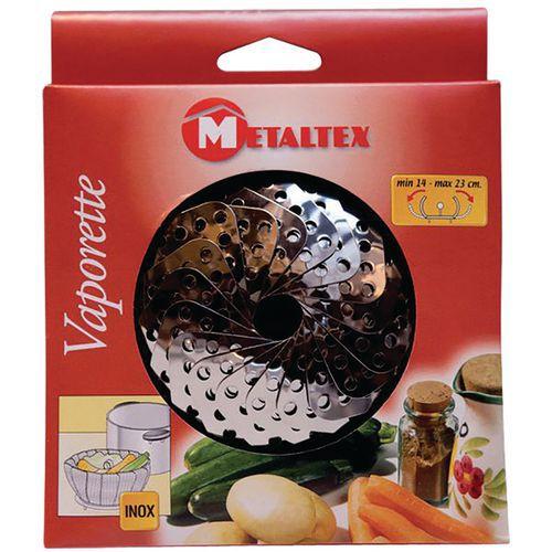 Illustration de : Cuiseur vapeur Vaporette inox Metaltex