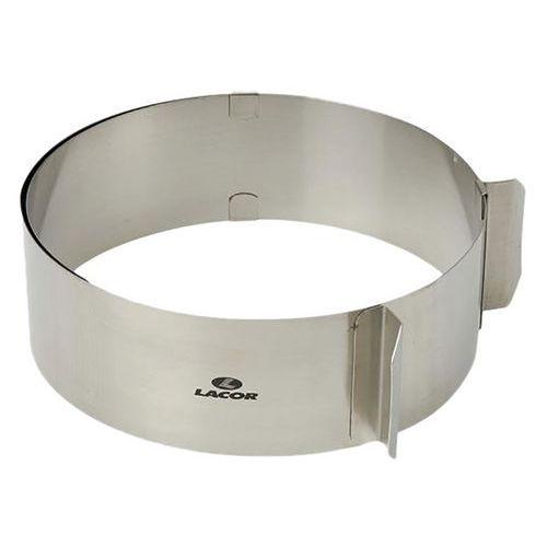 Illustration de : Cercle extensible de 16 à 30 cm Inox - Lacor