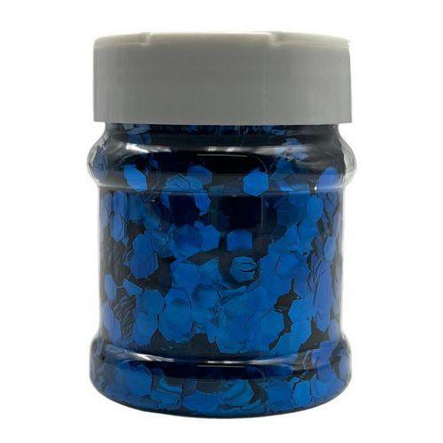 Paillettes Nid D'abeille 100g bleu en pot plastique thumbnail image 1