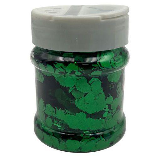 Paillettes Nid D'abeille 100g vert en pot plastique thumbnail image 1