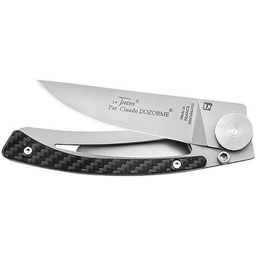Couteau de poche Manche façon Carbone - Liner Lock Le Thiers thumbnail image 1
