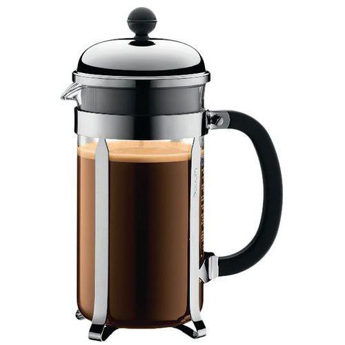 Cafetière à piston 8 Tasses Chromée & Noire - Chambord thumbnail image 1