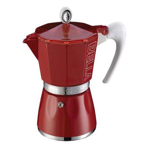 Cafetière italienne 3 tasses Rouge - Bella - Gat thumbnail image 1