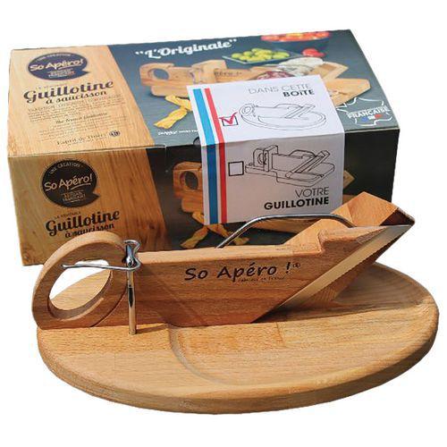 Illustration de : Guillotine à saucisson & charcuterie Ovale - So Apéro