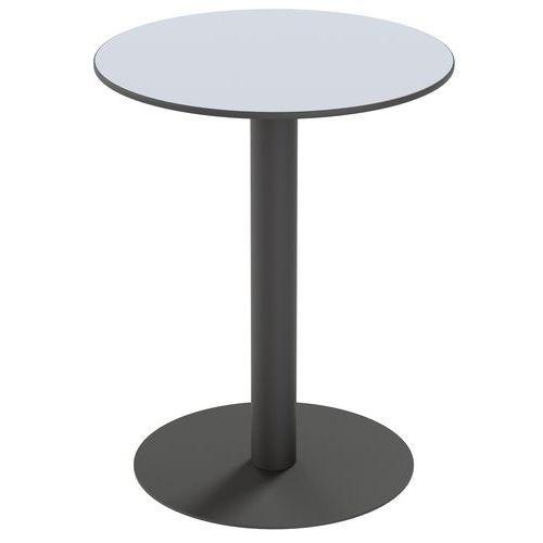 Illustration de : Table Cross ronde hauteur 75 cm Paperflow