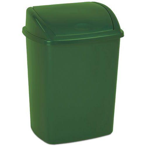 Poubelle à couvercle basculant 15 L Vert thumbnail image 1