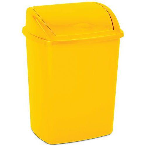 Poubelle à couvercle basculant 15 L Jaune thumbnail image 1