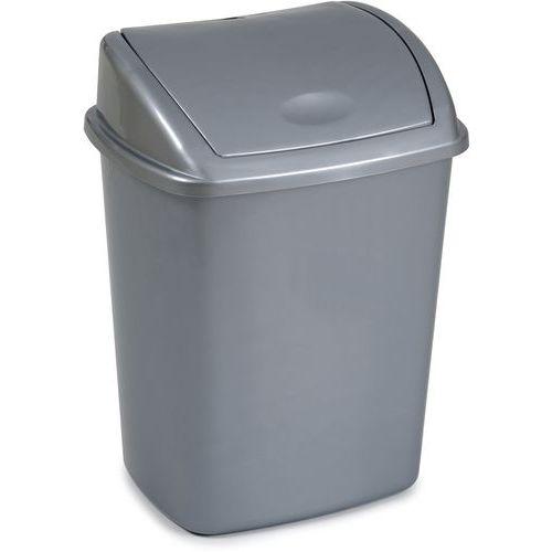Poubelle à couvercle basculant 26 L Gris thumbnail image 1