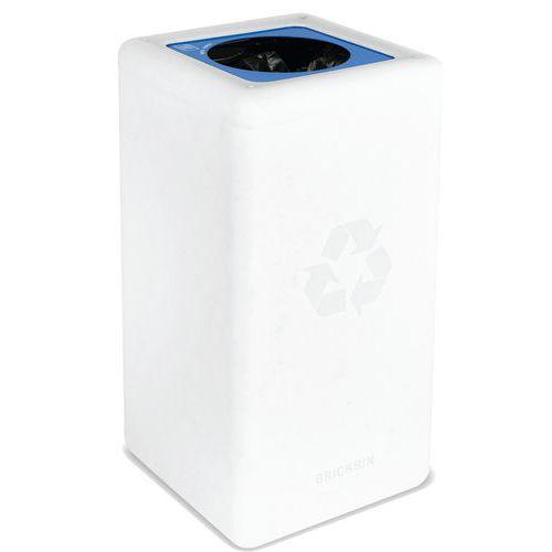 Poubelle circulaire BrickBin 65L Papier Blanc/blue thumbnail image 1