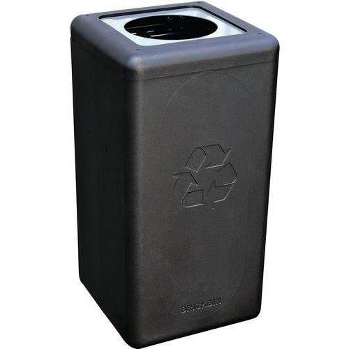 Poubelle circulaire BrickBin 65L Autres Déchets gris/noir thumbnail image 1