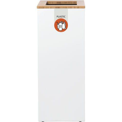 Station de tri sélectif Lune Paxa Large 65L blanc/orange thumbnail image 1