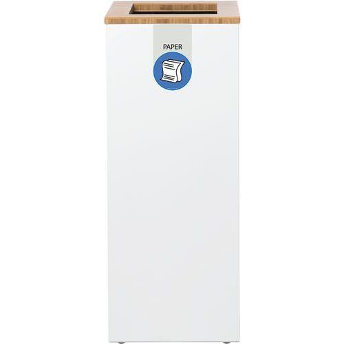 Station de tri sélectif Lune Paxa Medium 34L Blanc/bleu thumbnail image 1