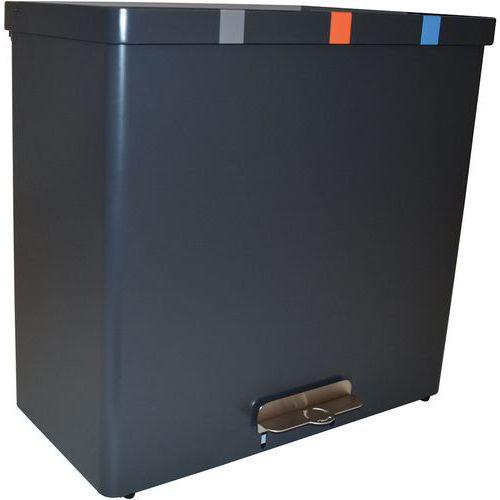 Illustration de : Poubelle à pédale RecycloKick 3