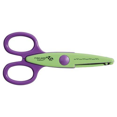 Illustration de : Ciseaux cranteurs ambidextre kidzors - Fiskars