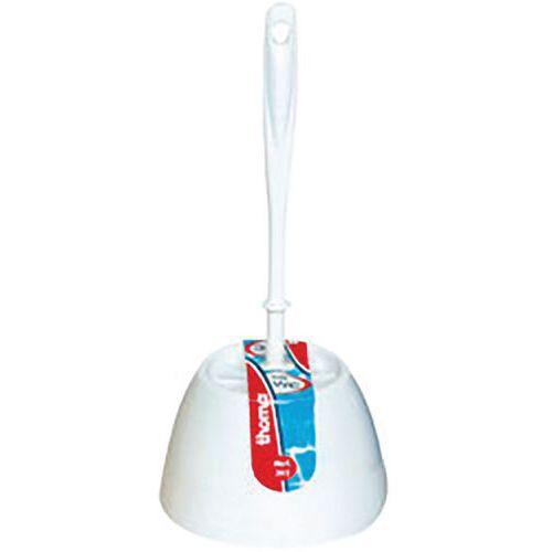 Illustration de : Porte-balai avec brosse WC en PVC - Thomas