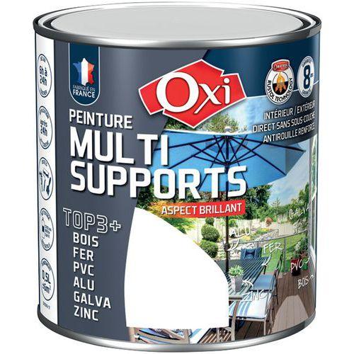Lot de 2 Peinture bois fer pvc brillant 500ml brun double action thumbnail image 1