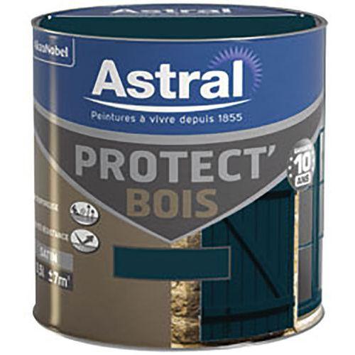 Peinture protectrice bois satinée couleur vert basque thumbnail image 1