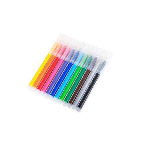 Illustration de : Pochette carton 12 feutres pointe moyenne 2,7 mm