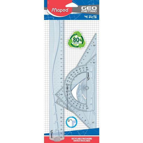 Illustration de : Kit de traçage geometric 80% recyclé - Maped
