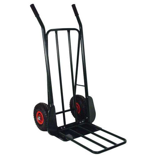 Illustration de : Diable acier 250 kg roue pneumatique