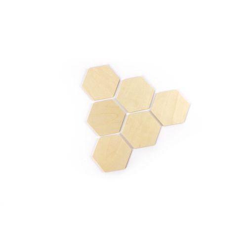 Lot de 30 formes hexagonales bois thumbnail image 1