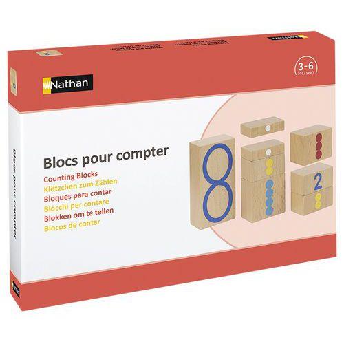 Illustration de : Jeux d'entraînement blocs pour compter - Nathan
