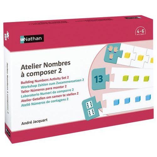 Illustration de : Atelier nombres à composer 2 pour 2 enfants - Nathan