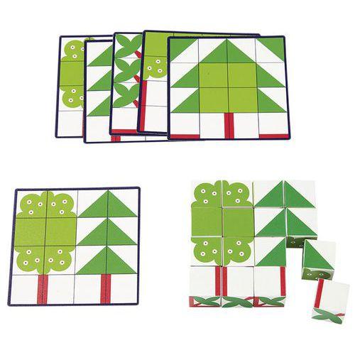 Illustration de : Jeux d'entraînement déficubes arbres - Nathan