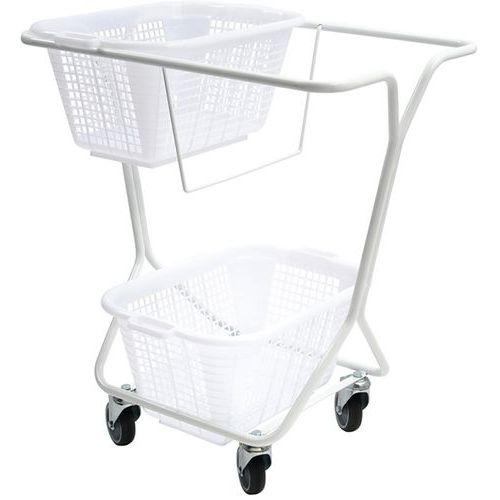 Illustration de : Chariot pour corbeille à linge - Gilac