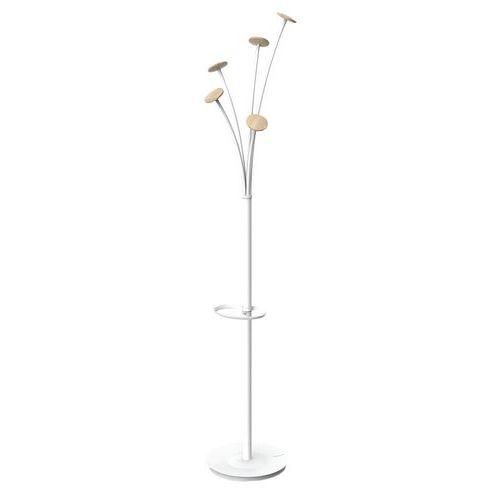 Portemanteau acier Festival Blanc 5 patères Bois thumbnail image 1