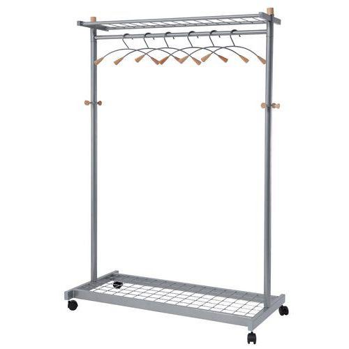 Vestiaire mobile Lux + 6 cintres Bois Chrome thumbnail image 1