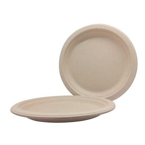 Assiette à décorer en cellulose diamètre 18 cm (lot de 10) thumbnail image 1