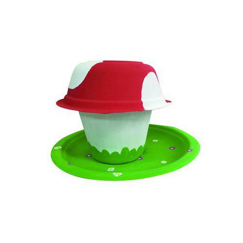 Illustration de : Bol en cellulose de 350 ml