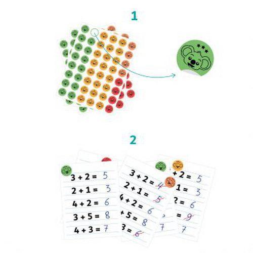 Illustration de : Gommettes bons points évaluation