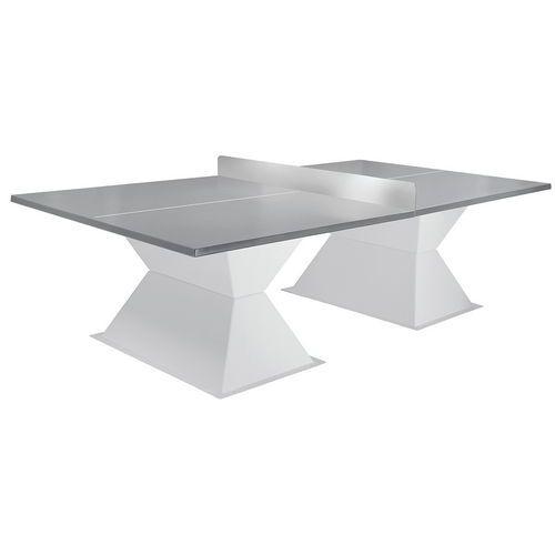 Illustration de : Table tennis de table Resitec 35 mm antivandalisme filet non perforé