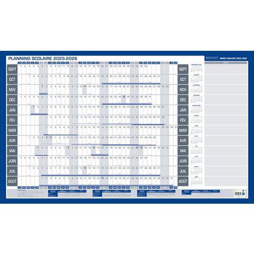 Calendrier planning scolaire effaçable à sec 60 x 99cm thumbnail image 1