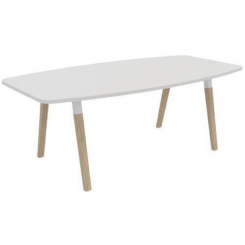 Illustration de : Table de réunion Dialogue forme tonneau Buronomic