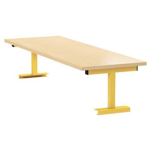 Illustration de : Rehausse amovible pour table informatique Lata